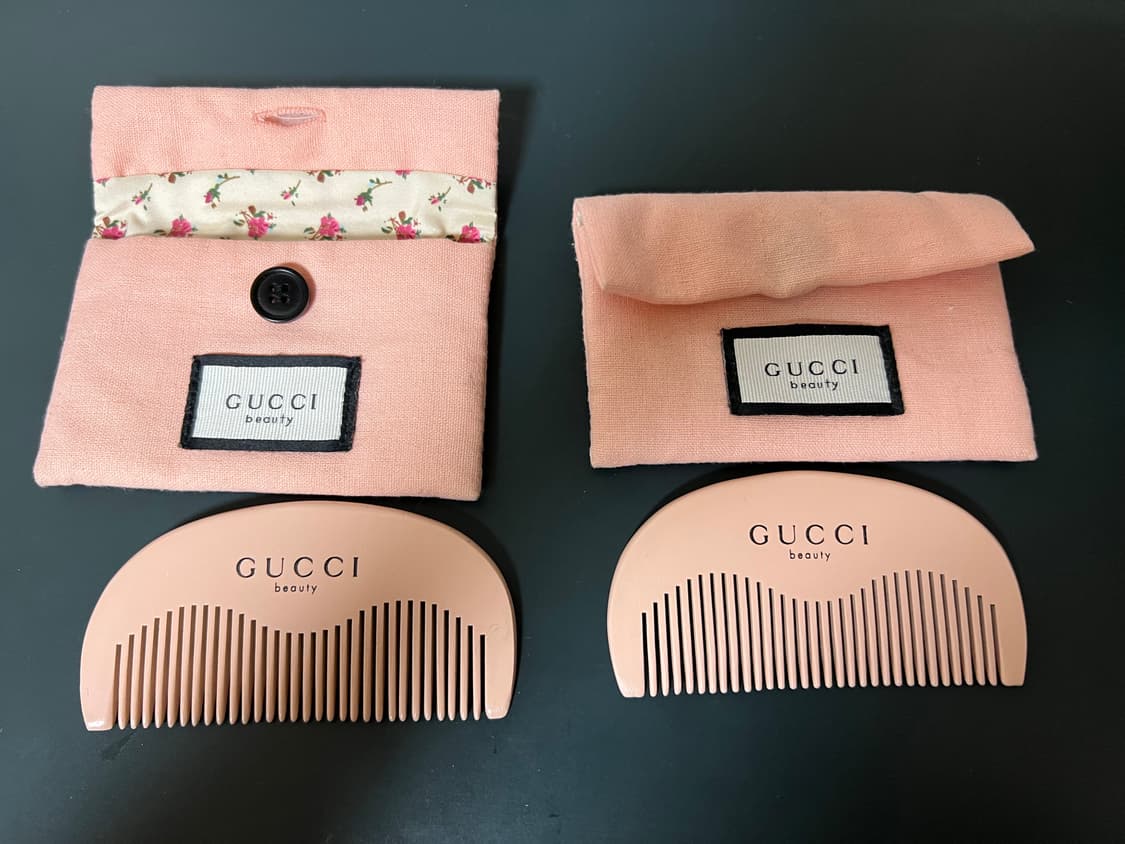 구찌 뷰티 핑크 빗+파우치 세트 상품이미지3