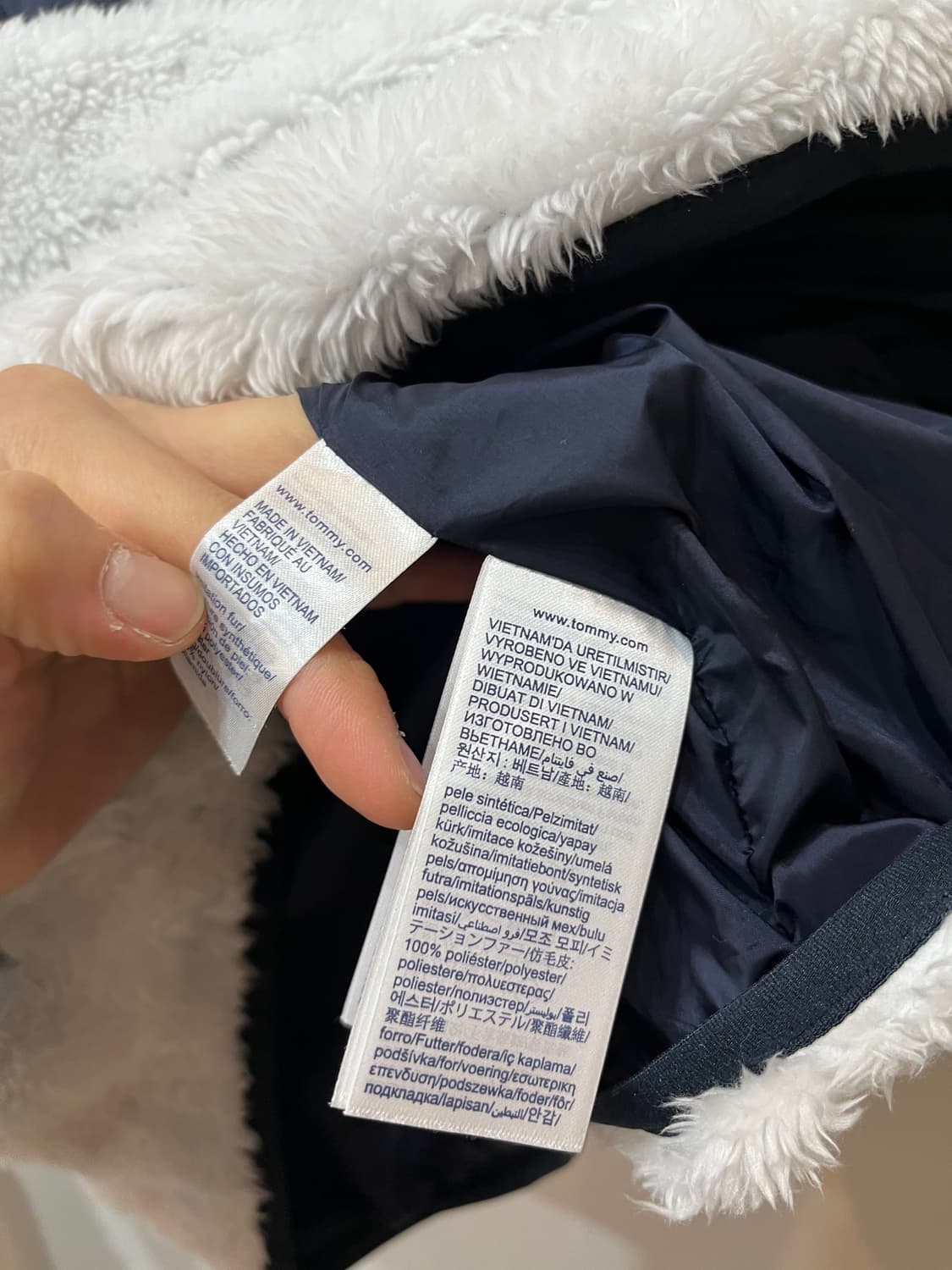 타미힐피거 플래그 로고 플리스 자켓 L 상품이미지5