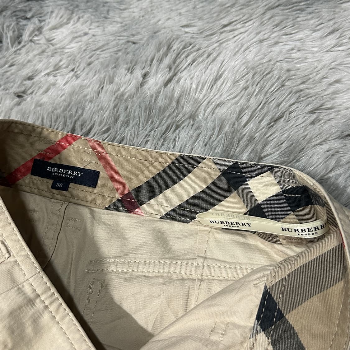 버버리 여성 나팔핏 면바지 38 상품이미지4