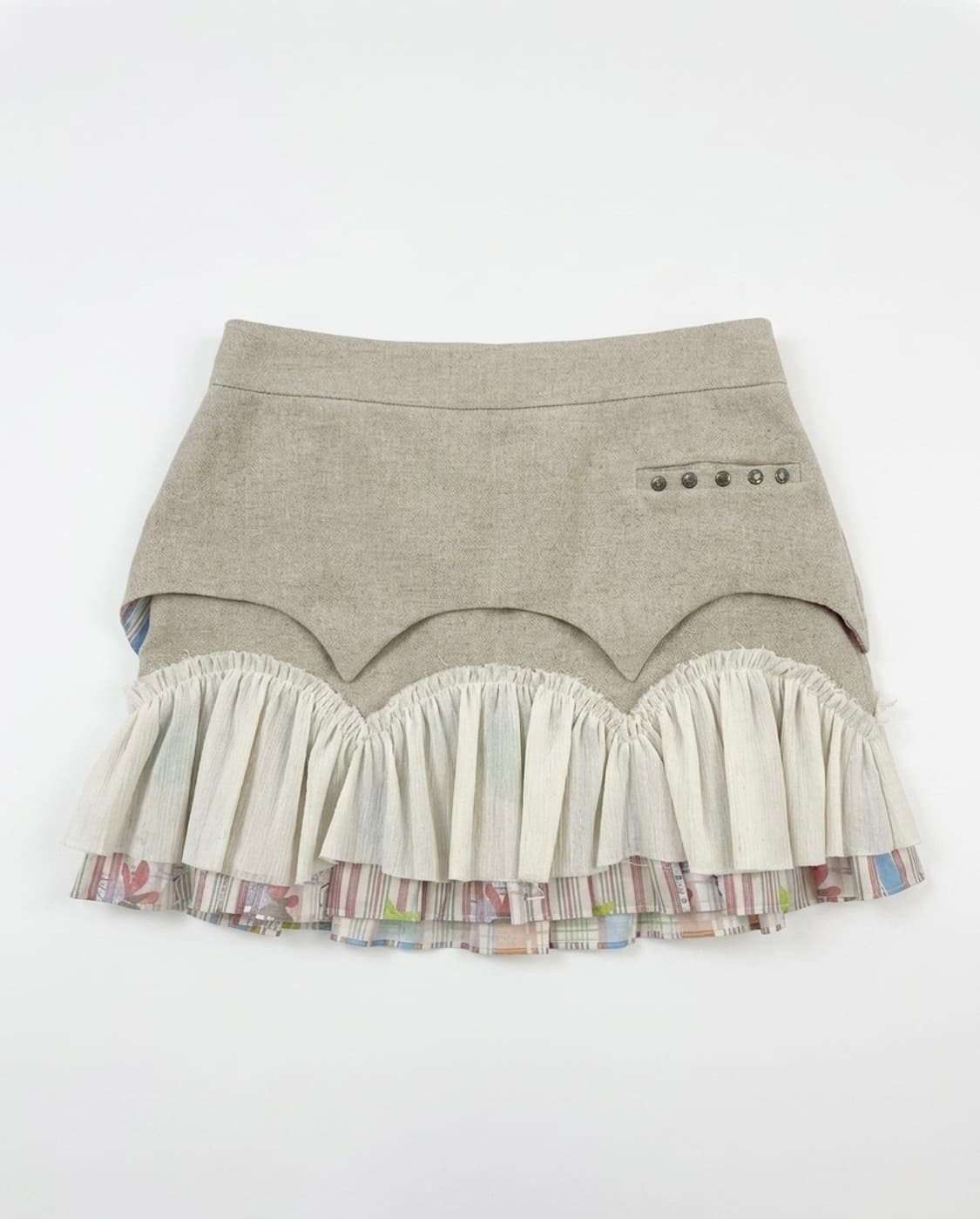 비건타이거 레이어드 미니스커트 상품이미지1