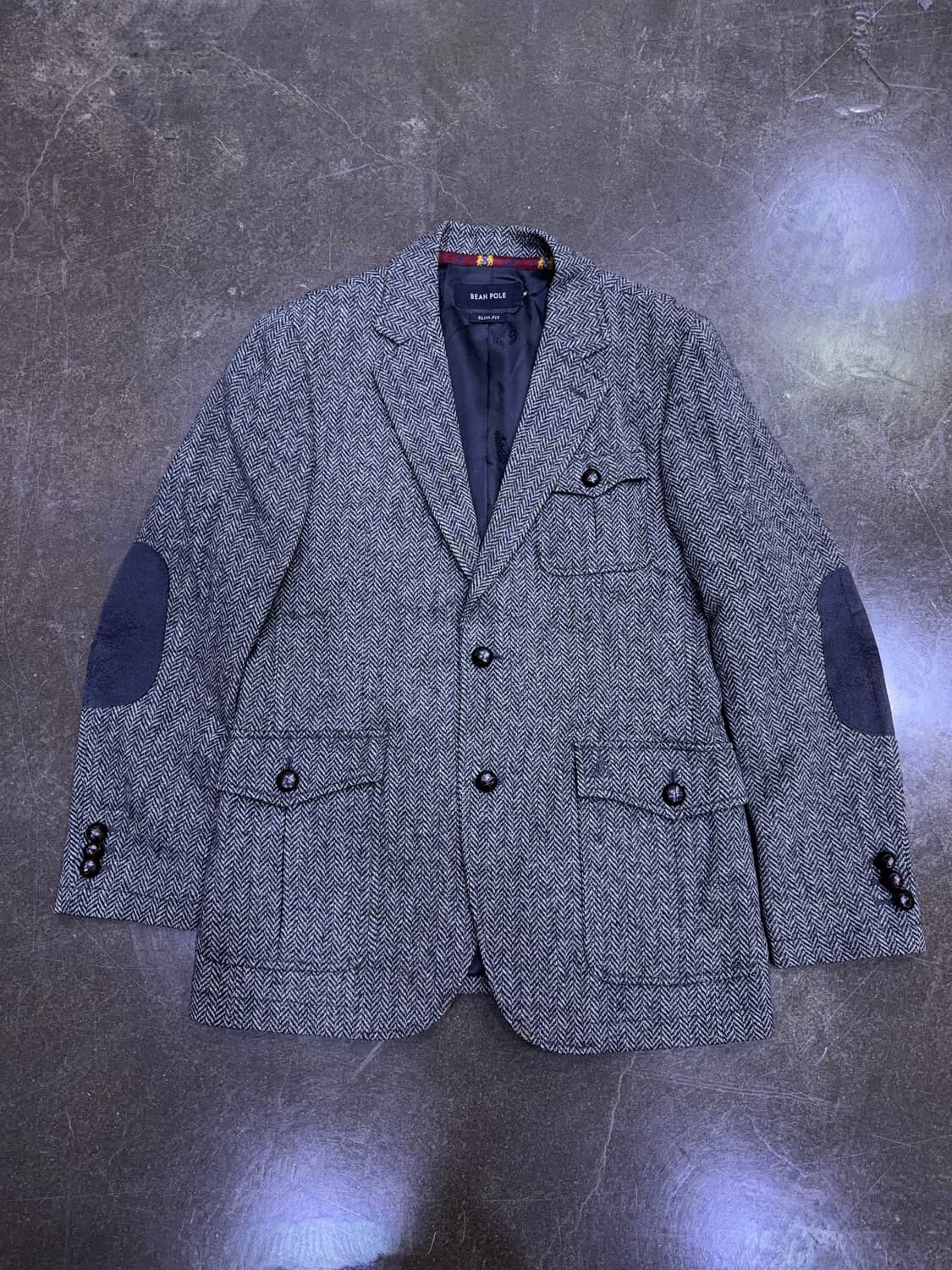 빈폴 슬림핏 해링본 엘보패치 헌팅자켓 블레이저 95 상품이미지1