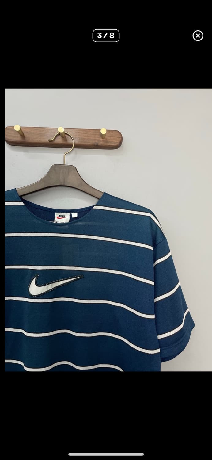 나이키 올드스쿨 스우시 스트라이프 반팔 A2419 상품이미지3