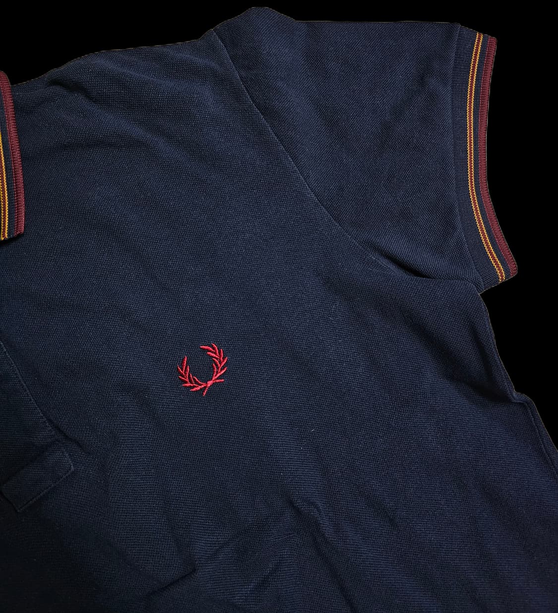 프레드 페리 네이비 트윈팁 폴로 셔츠 M 상품이미지3