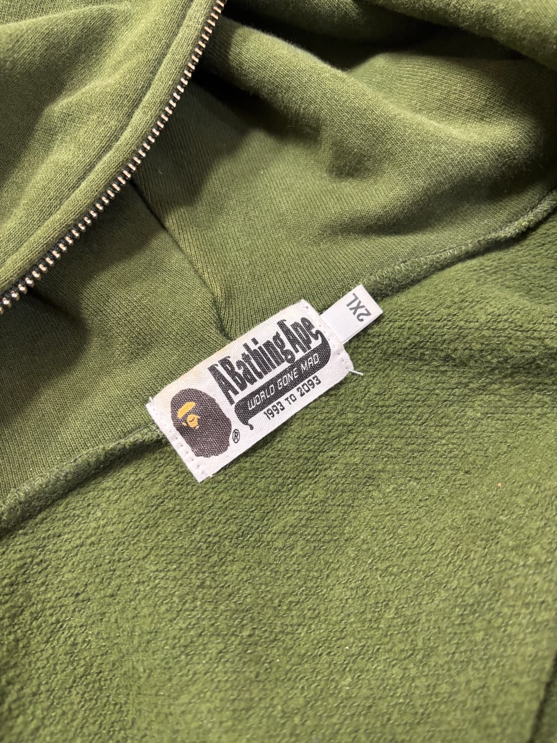 베이프 후드집업 그린 상품이미지5