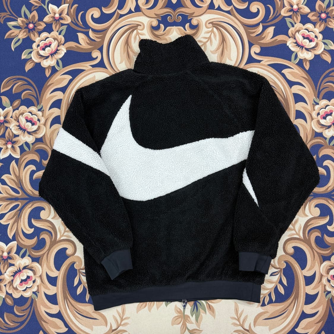 (XL)나이키 Nike 빅스우시 양면 플리스 자켓(블랙,검흰) 상품이미지2