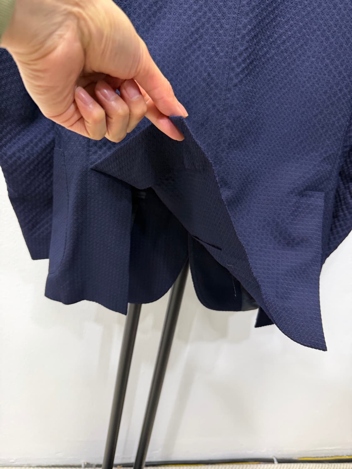 정품) ST듀퐁 이태리 네이비 남성 정장 더블저튼 자켓 46 상품이미지5