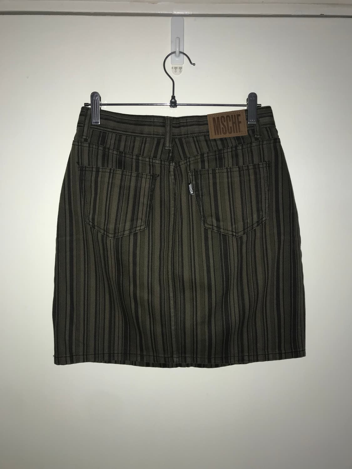 MSCHF Stripe Pattern Denim Mini Skirt 상품이미지5