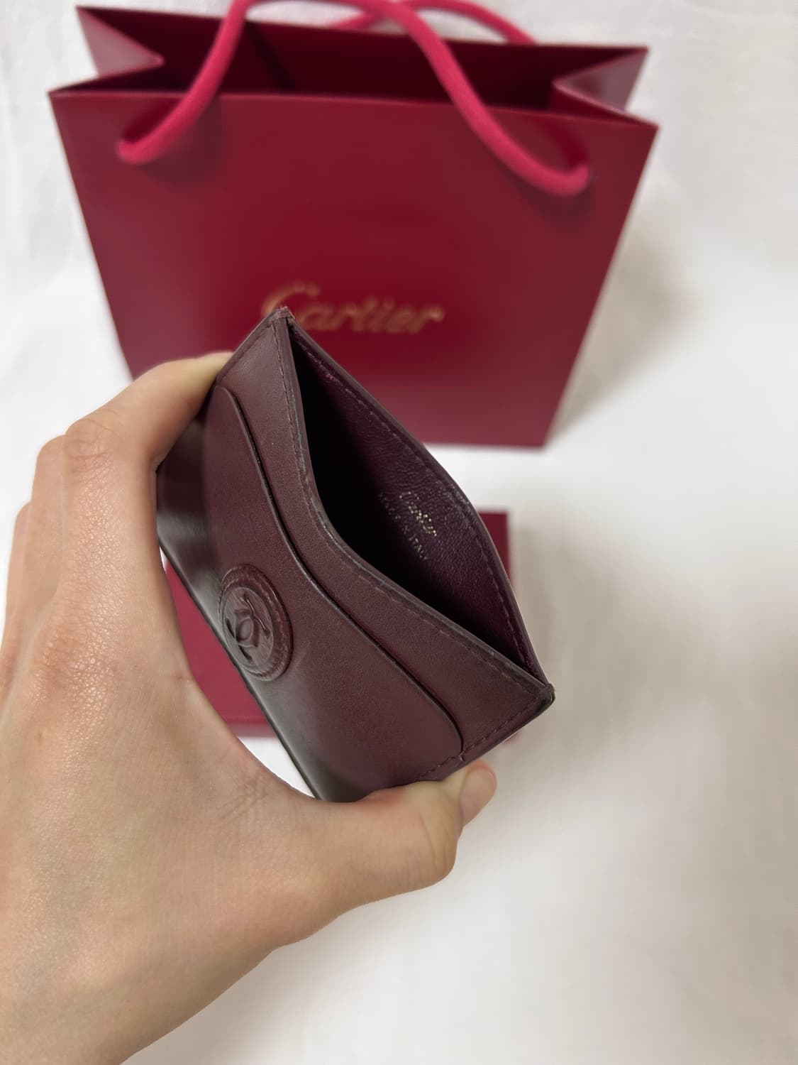 까르띠에 카드지갑 버건디 상품이미지4