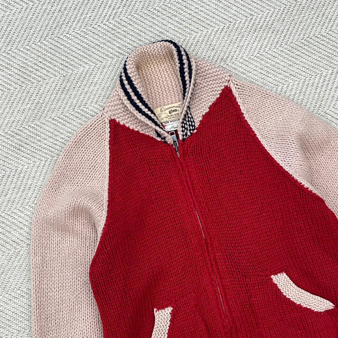 gim 재팬 핸드메이드 니트집업 r2756 상품이미지3