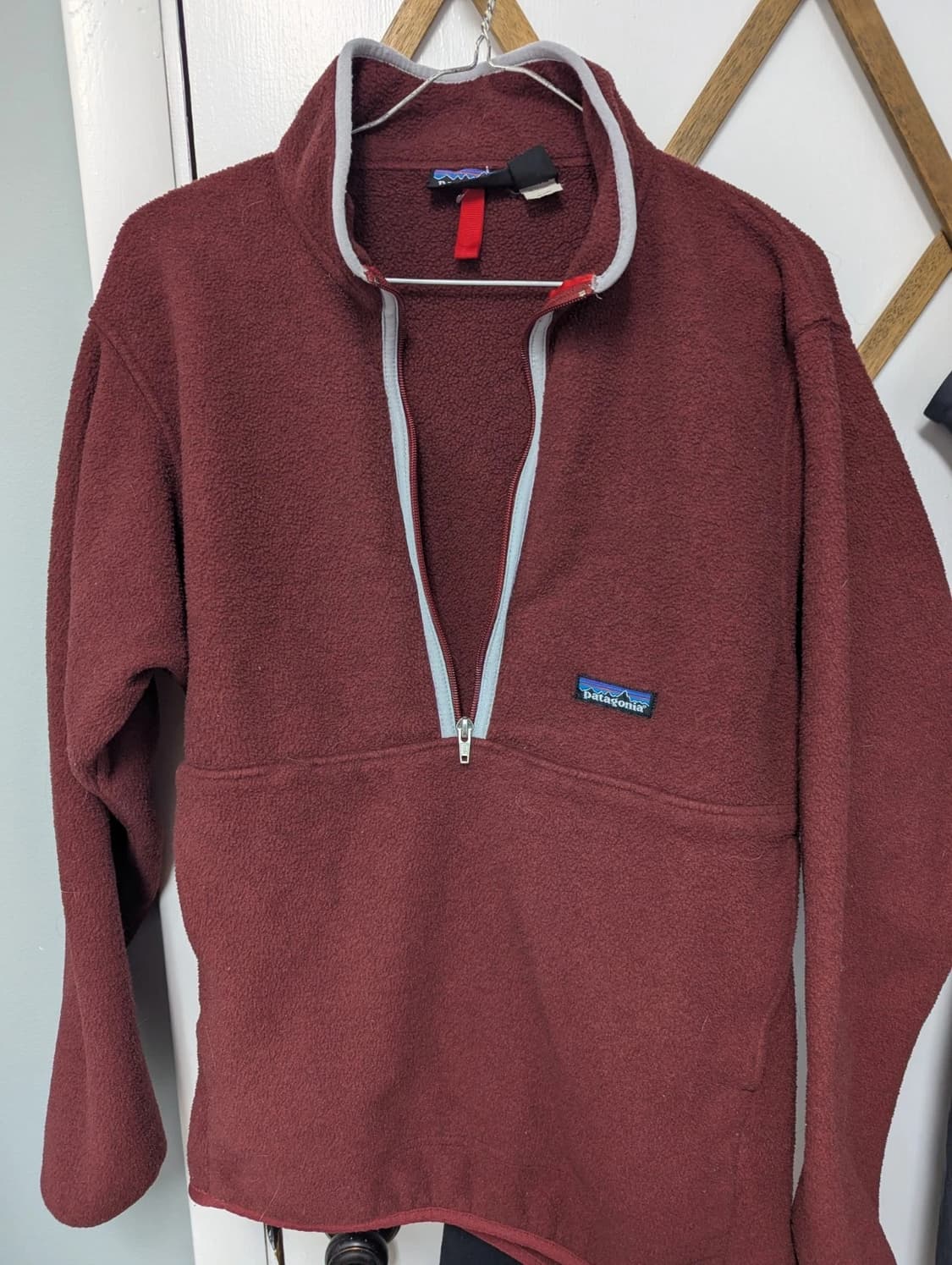 00FW 멕시코 파타고니아 신칠라 마수피얼 플리스 풀오버 버건디 상품이미지1