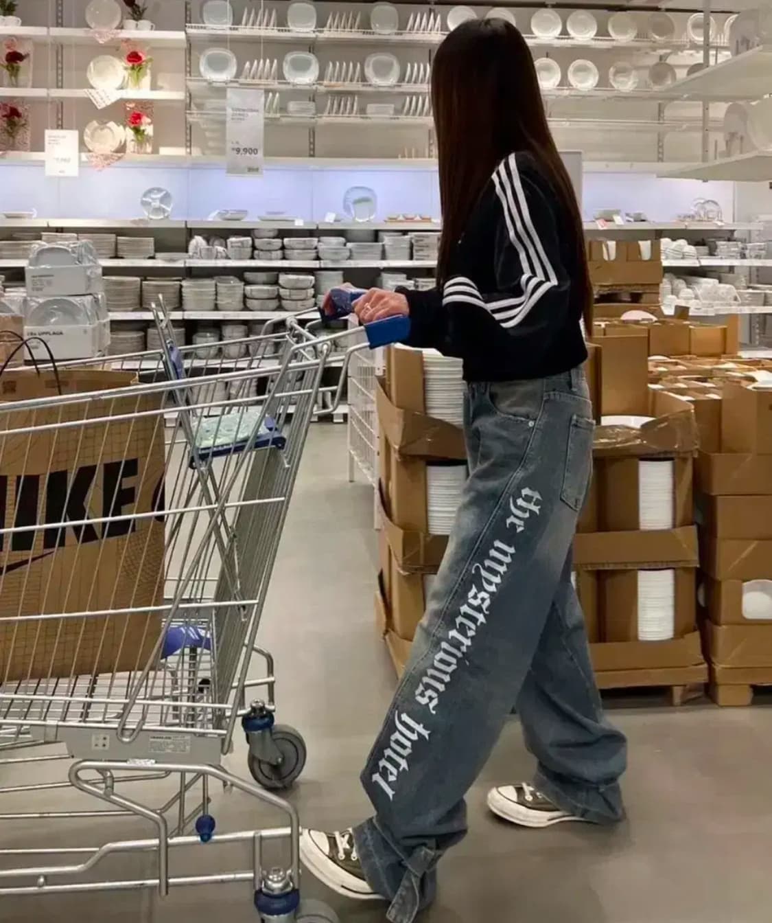 미스테리어스호텔 앵클 벨트 데님 상품이미지1