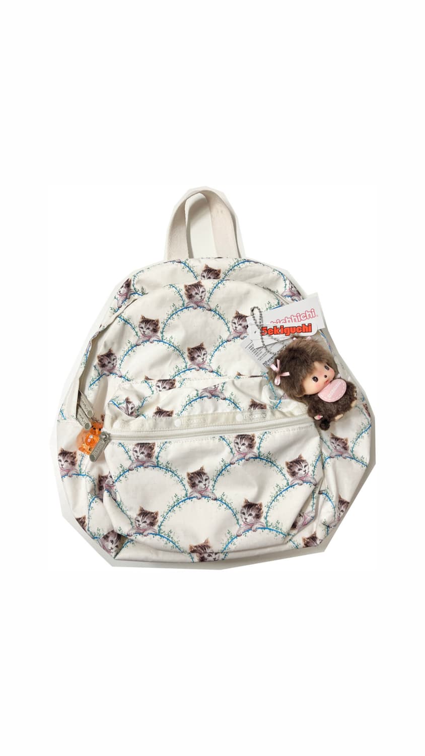 폴앤조 x 레스포삭 고양이 백팩 -아이보리 🍨 상품이미지1