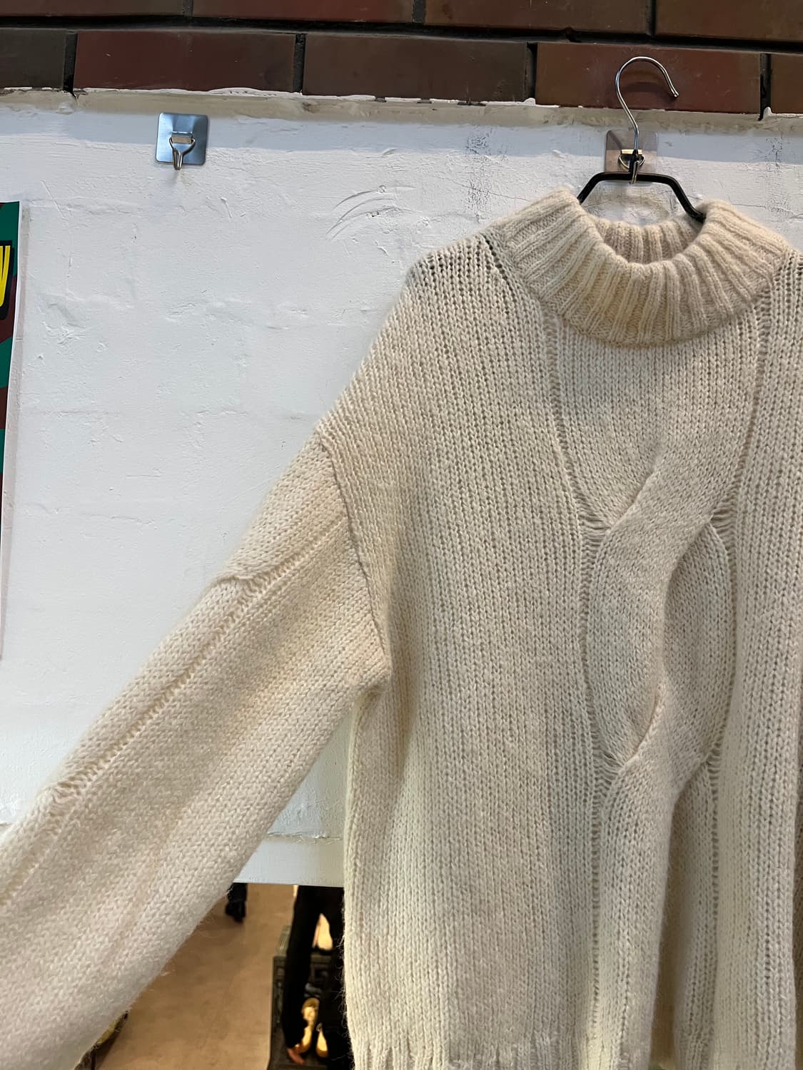 Arket 울 알파카 오버핏 케이블 스웨터 M 상품이미지4