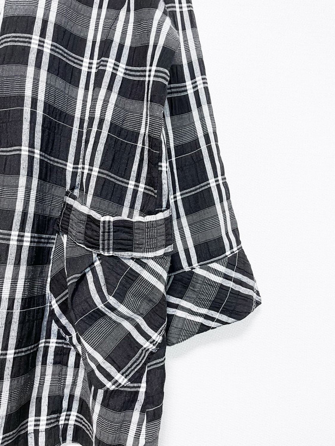 Check Pocket Shirt Jacket - Black 상품이미지6