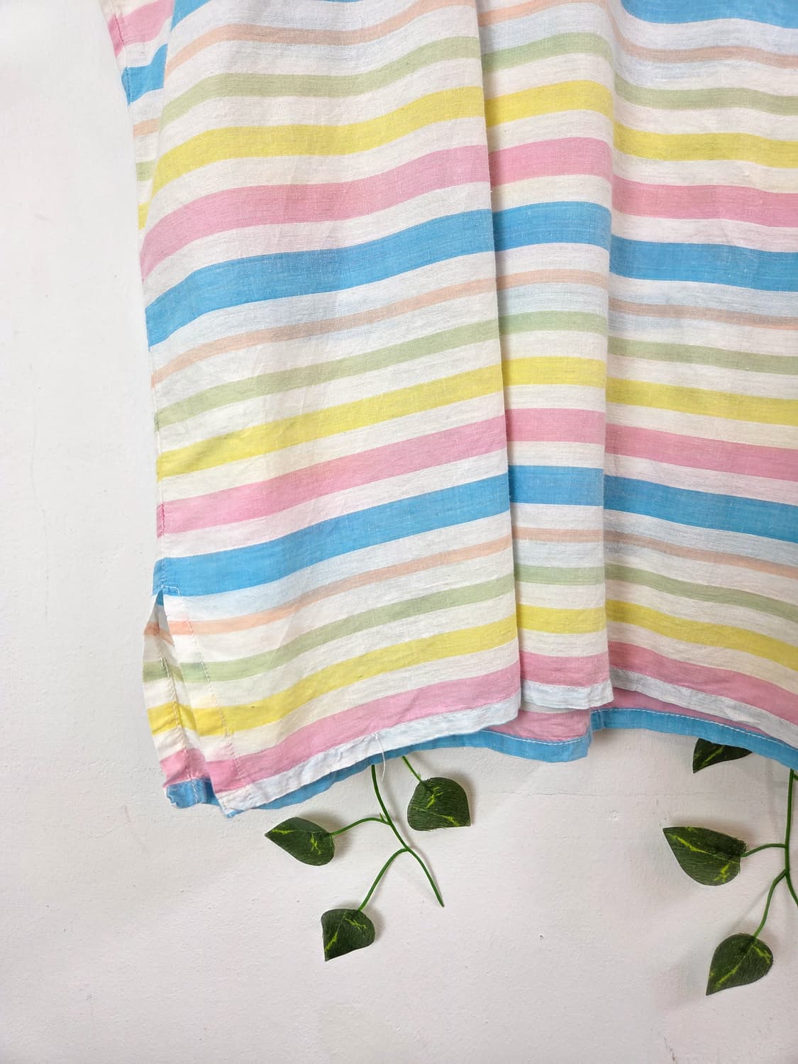 파스텔 단가라 블라우스 상품이미지3