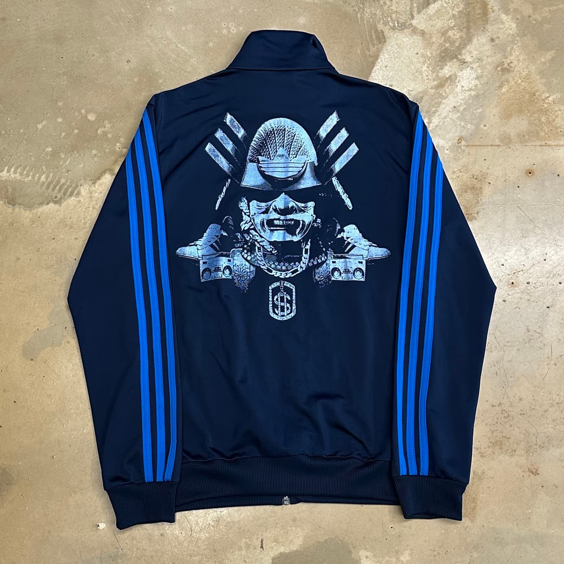 S 아디다스 파이어버드 그래픽 네이비 트랙탑 상품이미지2