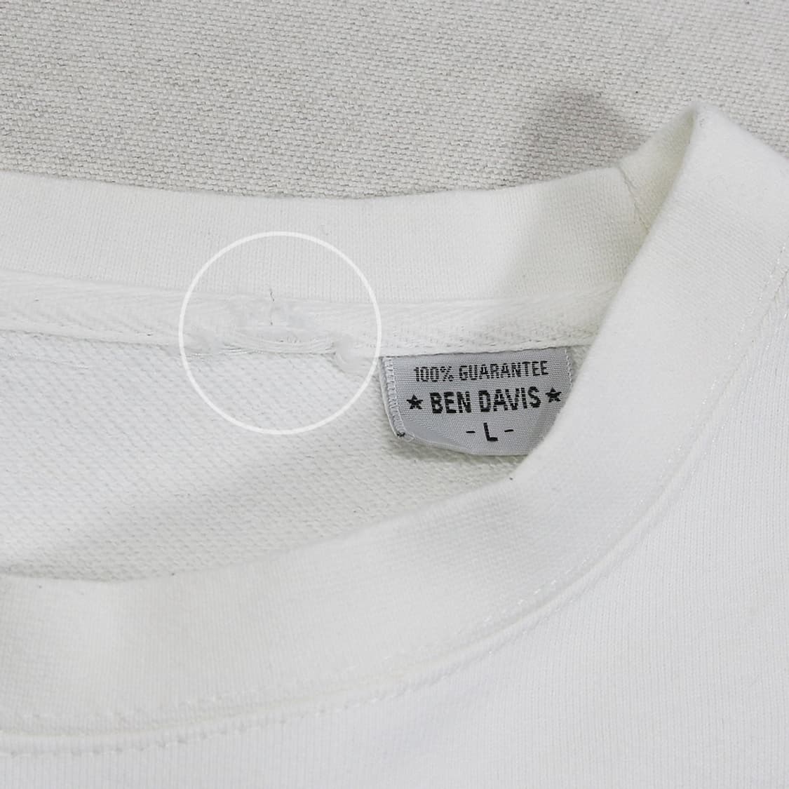 (착용컷) BEN DAVIS 프린팅 스웻 셔츠 (남성용 100) 상품이미지5