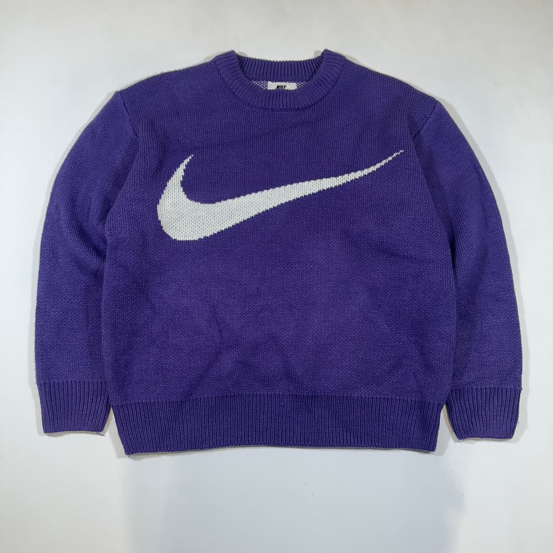 나이키x슈프림 스우시 니트 퍼플 데드스탁 상품이미지1