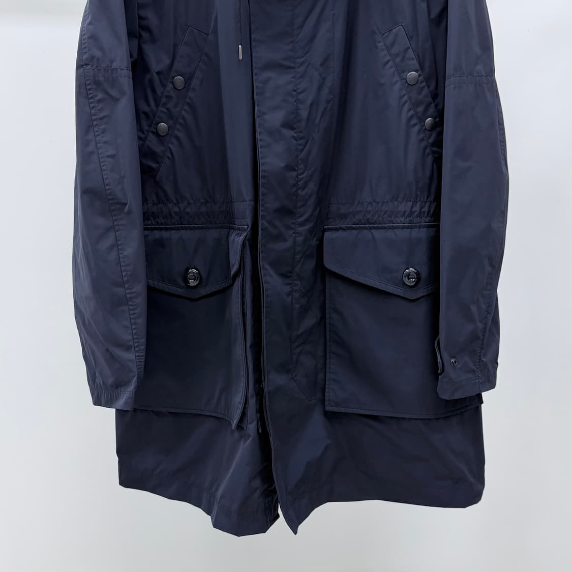 [S+급/6] 몽클레어 guiers 후드 바람막이 야상 자켓 다크네이비 상품이미지4