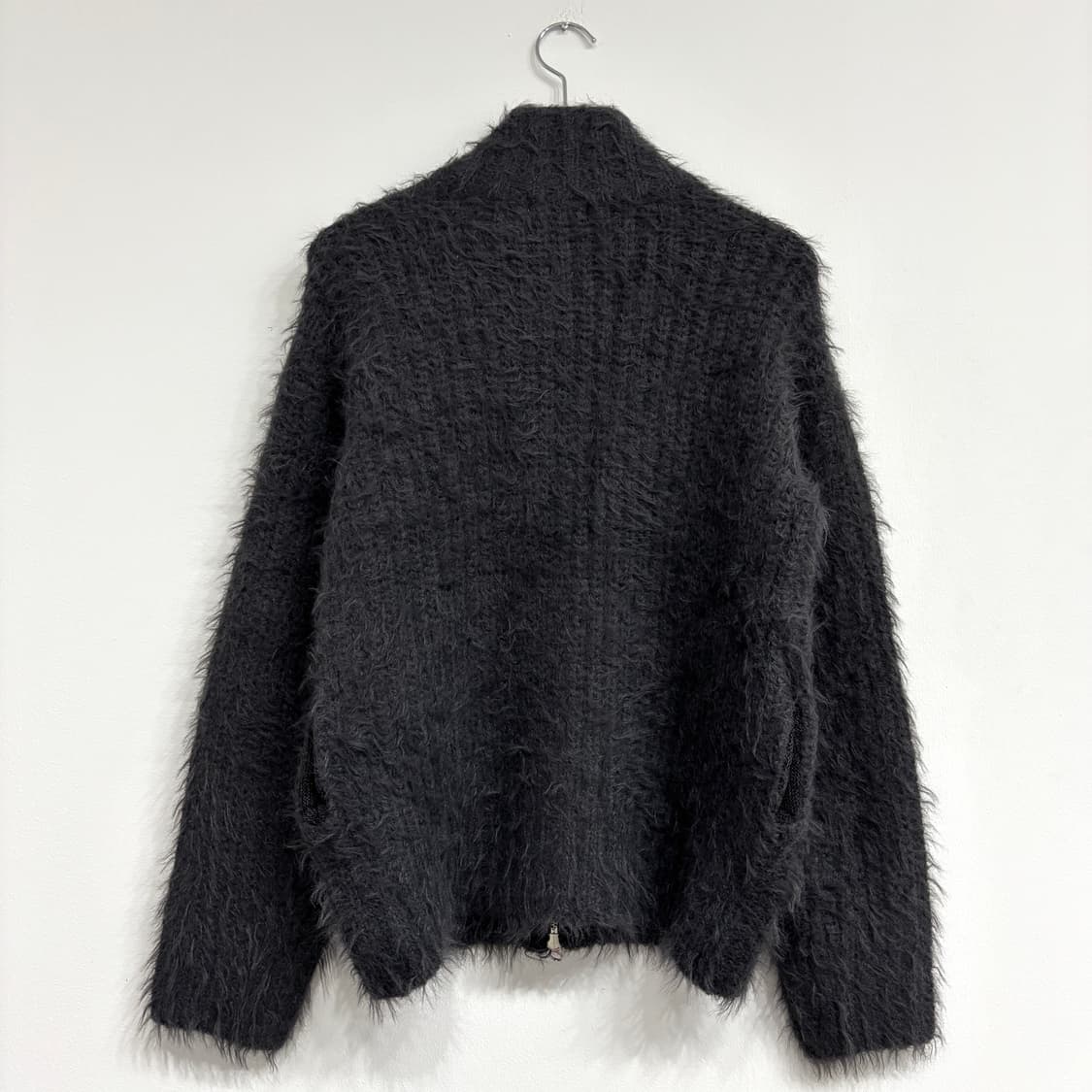 [새상품] 모헤어 니트집업 상품이미지3