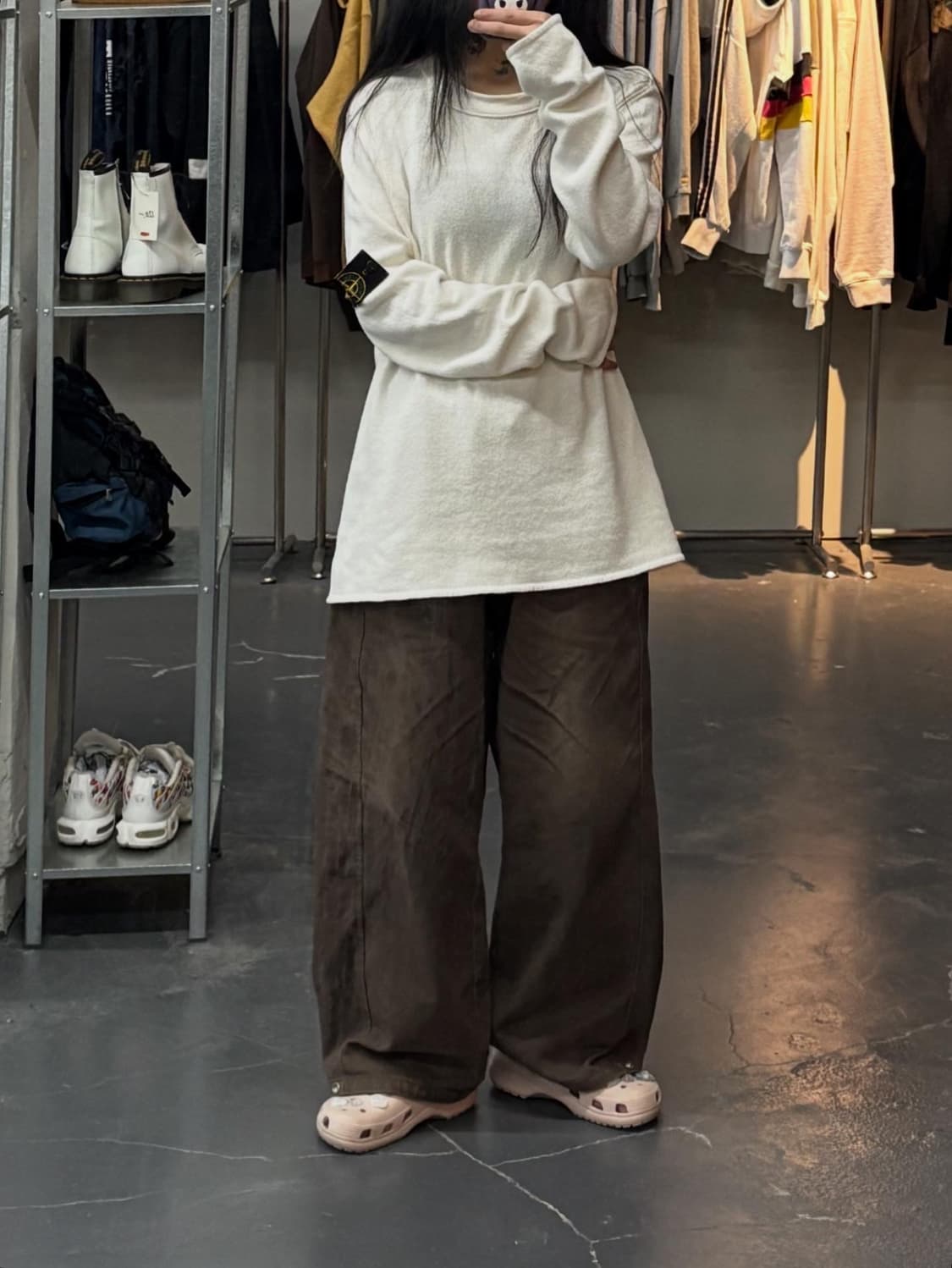 스톤아일랜드 와펜 코튼 라운드 니트 A2462 상품이미지1