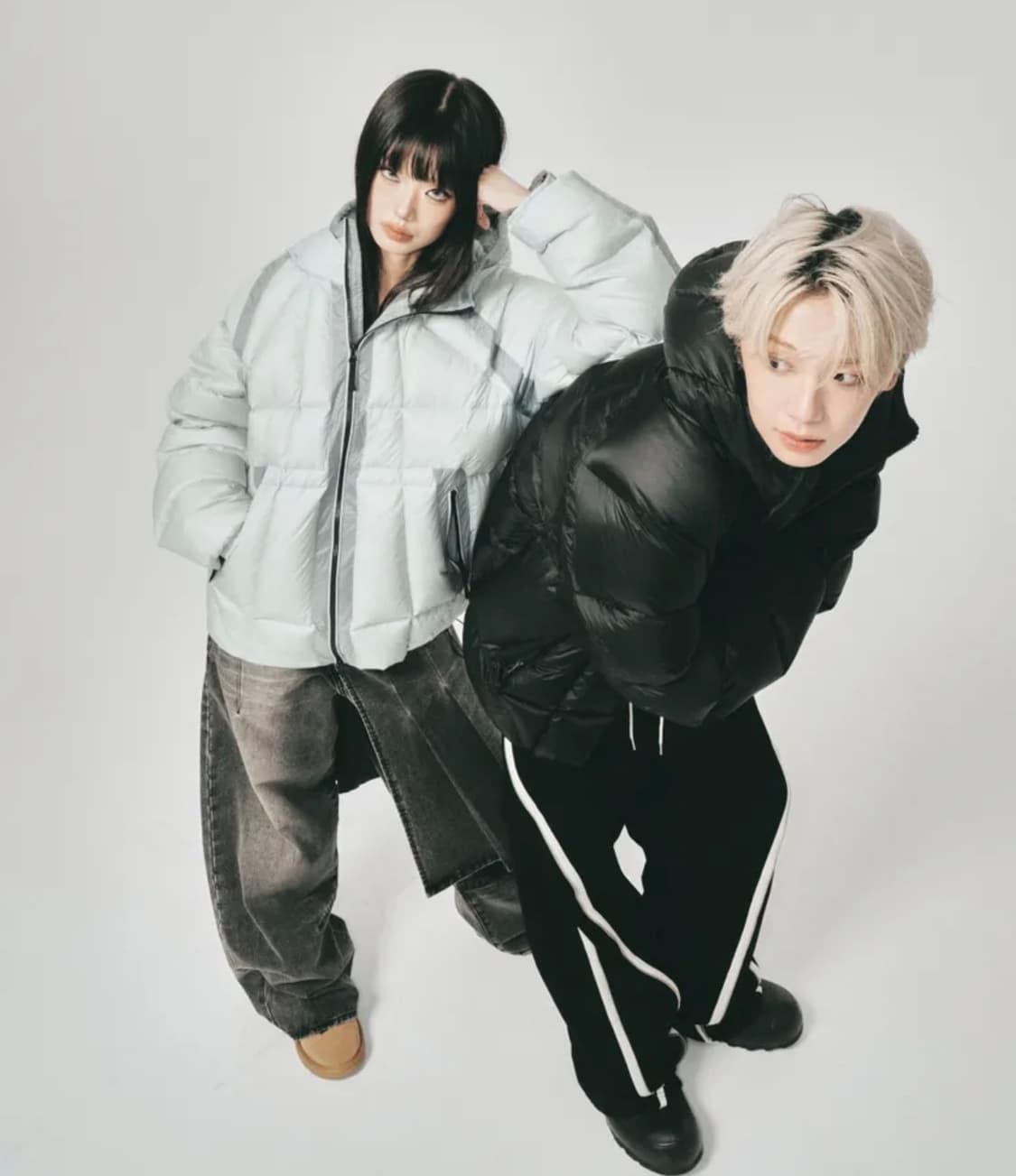 스키즘인듀싱 패딩 OPAQUE DOWN jacket black M 상품이미지3