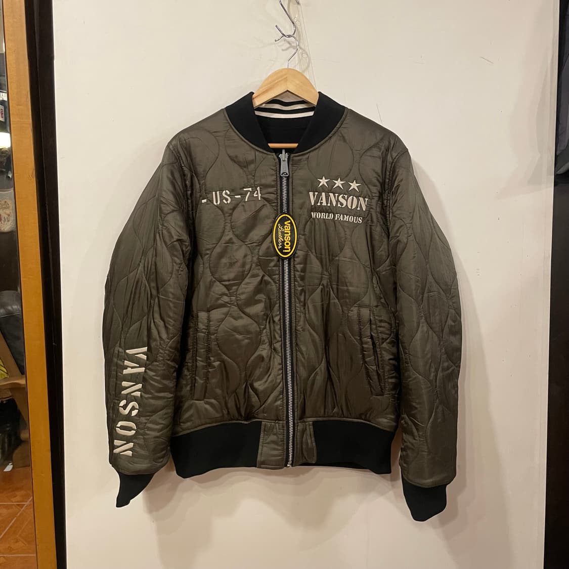 밴슨 리버시블 봄버 L 상품이미지3