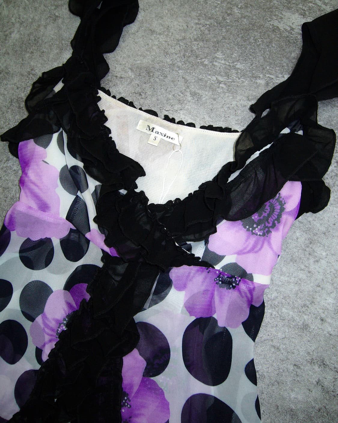 Flower Dots Sleeveless Top 상품이미지3