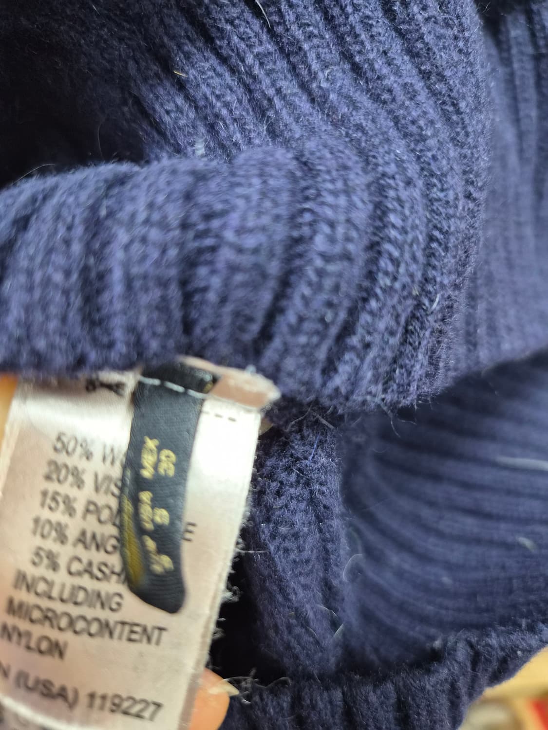 마시모두띠 울캐시미어 입체니트. 오즈세컨스판배기 상품이미지4