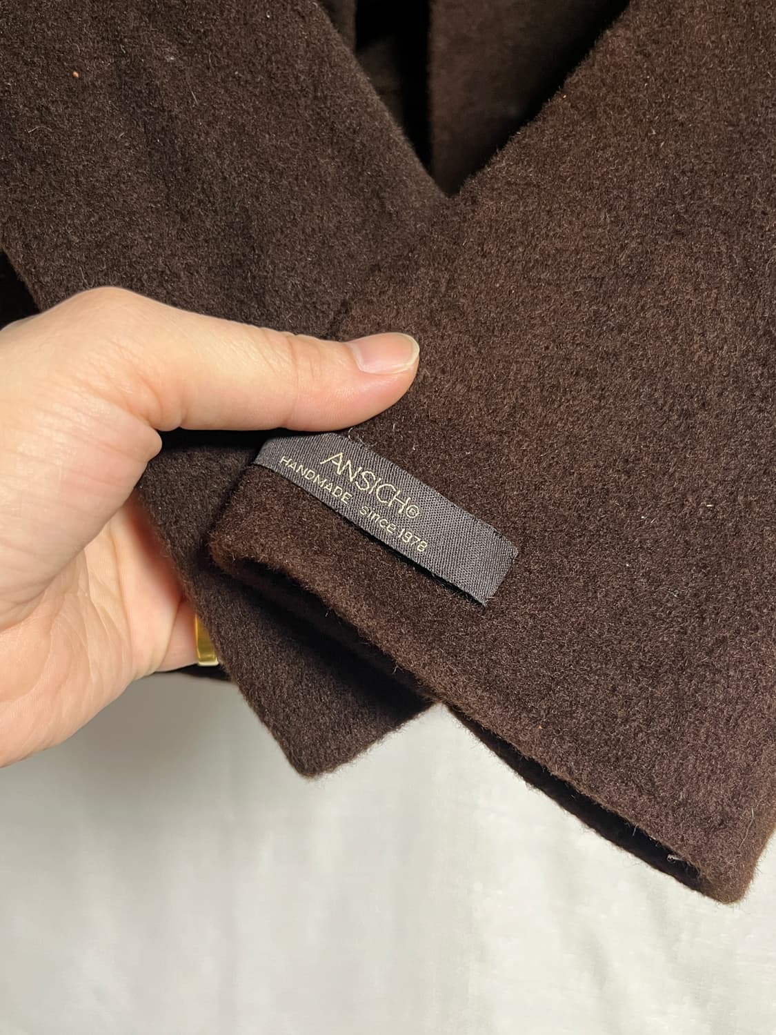 ANSICH 앙고라 모 브라운 숏자켓 S 상품이미지2