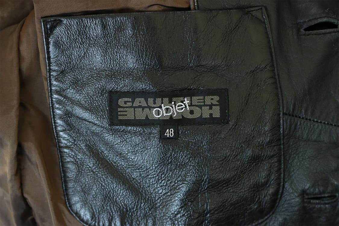 장 폴 고티에 오브제 블랙 레더 블레이저  상품이미지8