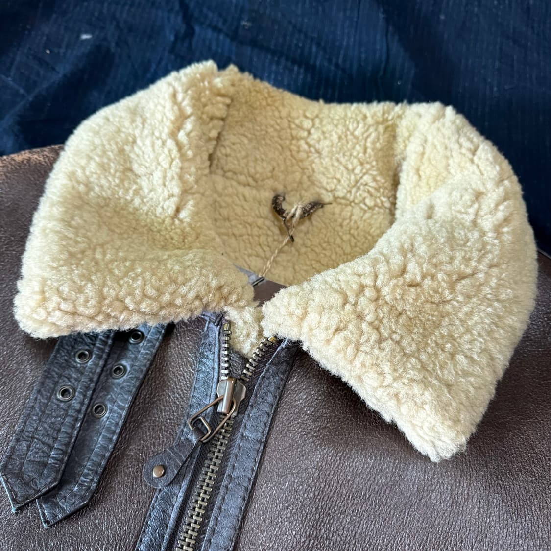 90‘s 재팬 타입 B-3 양가죽 플라이트 자켓 M 상품이미지2