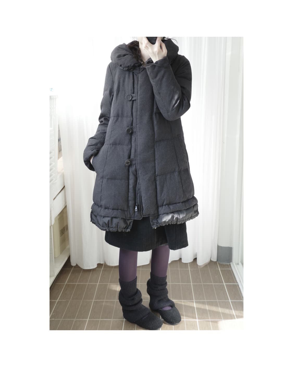 Charcoal nine padded jacket 상품이미지3