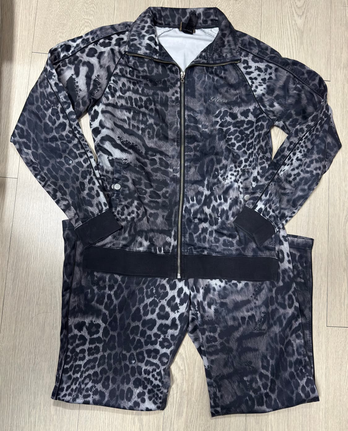 Roen 로엔 레오파드 타이거 호피 백호 트랙 수트 셋업 M 상품이미지1