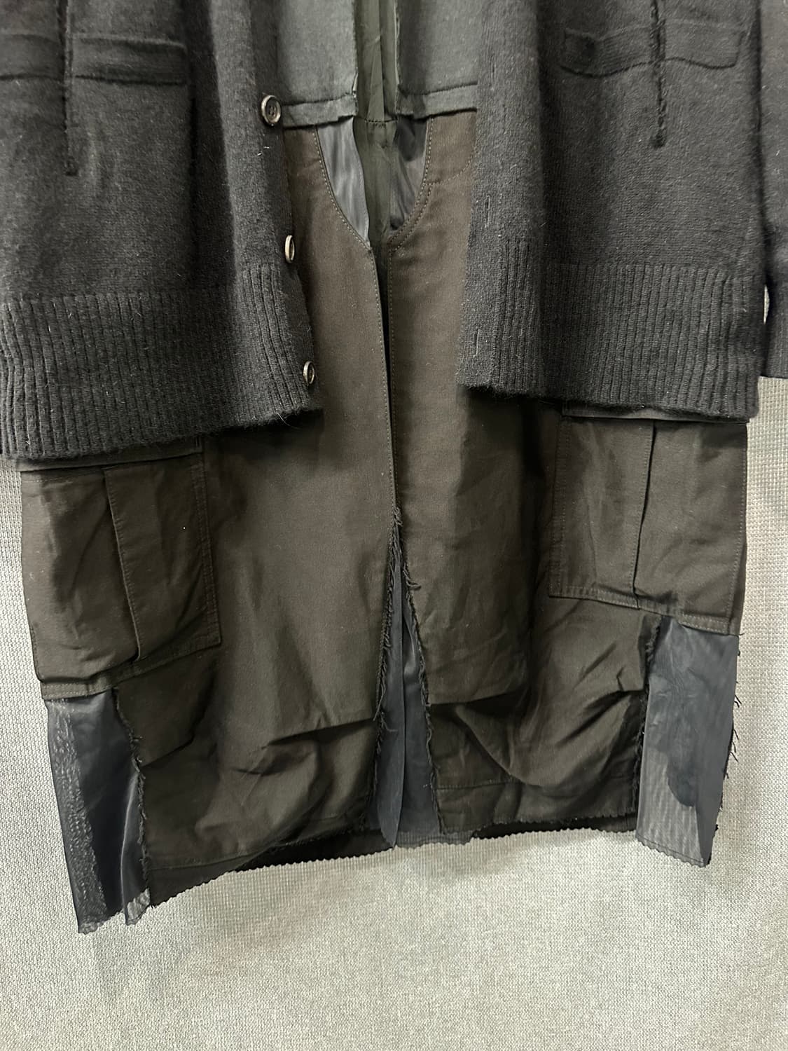 언더커버 UNDERCOVER  레이어드 롱 가디건 코트 상품이미지4