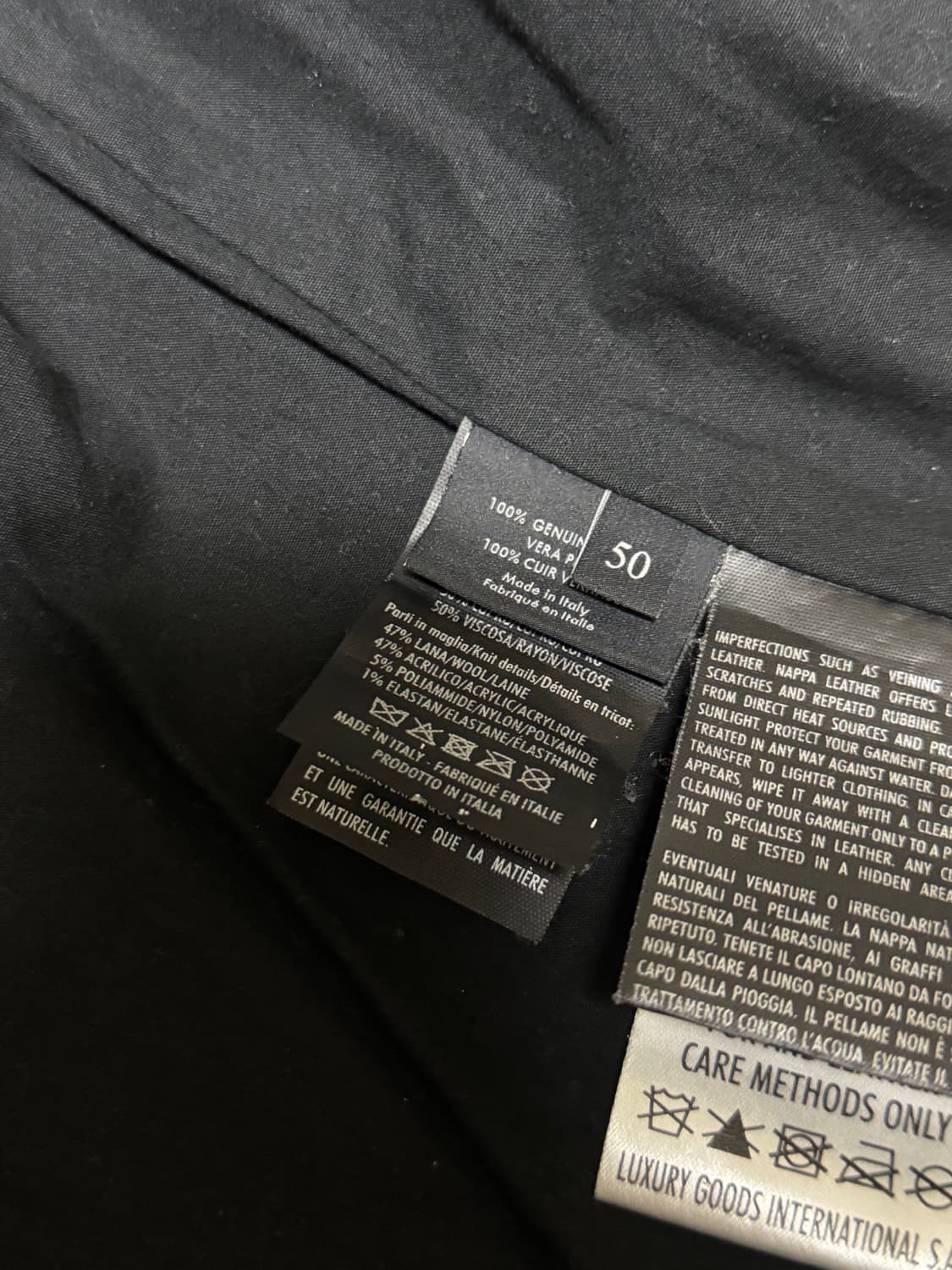 구찌 by 톰포드 블랙 램스킨 레더 자켓 50 상품이미지10