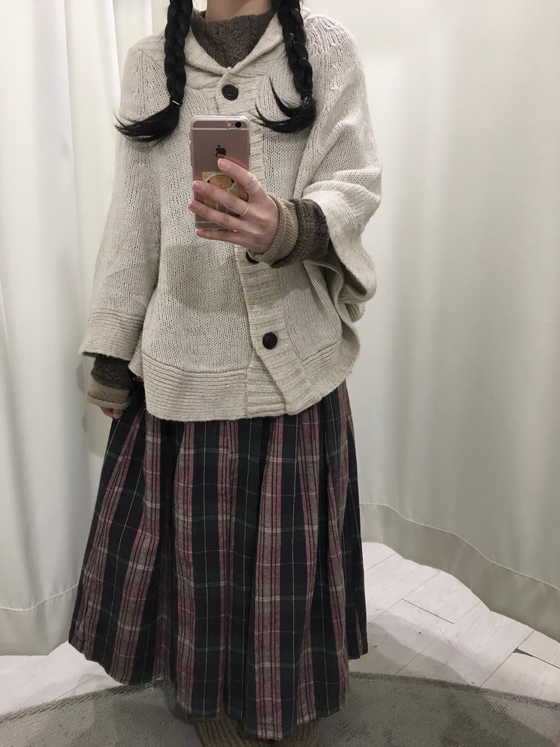kyoto check skirt 상품이미지3