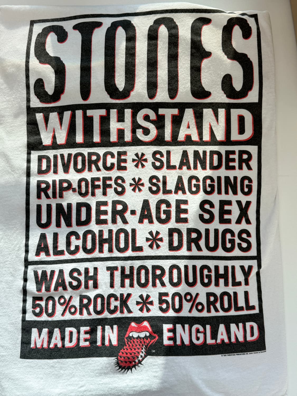 (XXL) 90s Rolling Stones Band tee 상품이미지3