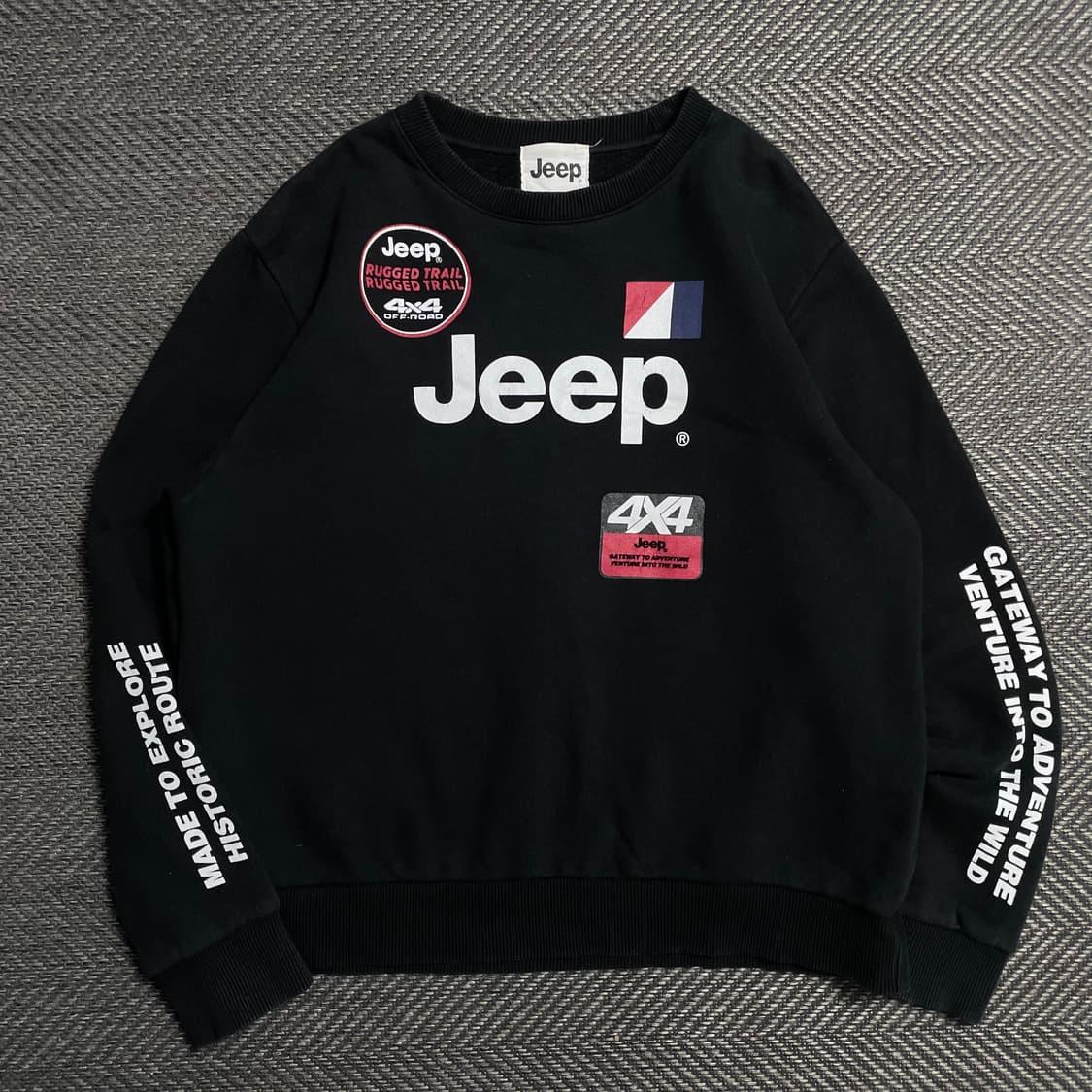 Jeep 4x4 레터링 빅로고 박시핏 맨투맨o 5809 상품이미지1