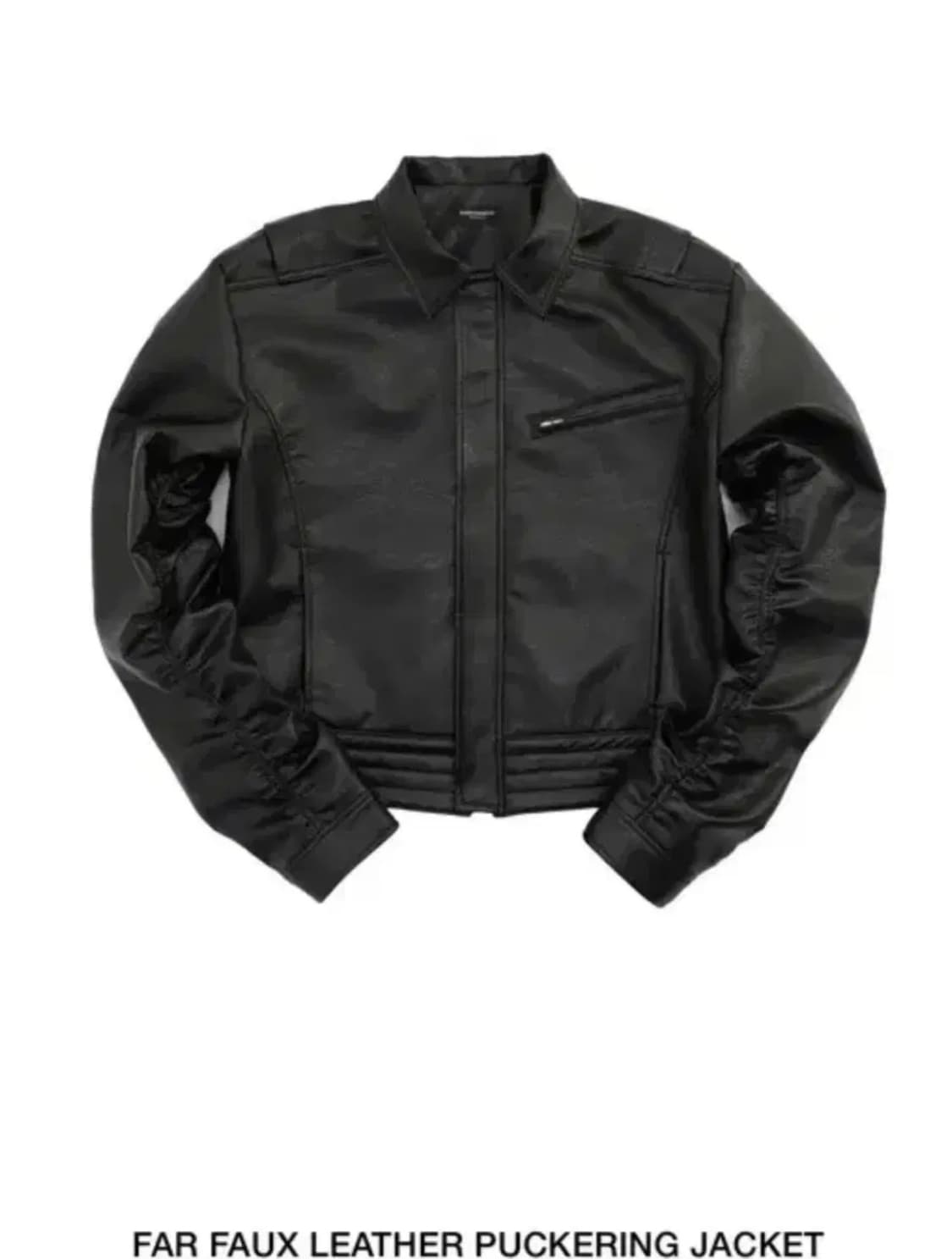 파아카이브 레더 페커링 자켓 (1) 상품이미지1