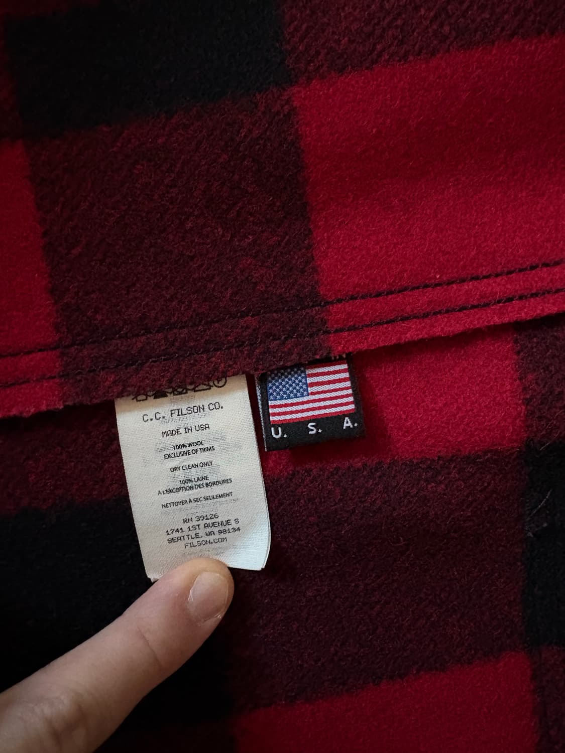 filson(필슨) 매키노 울 베스트 팝니다. 상품이미지4