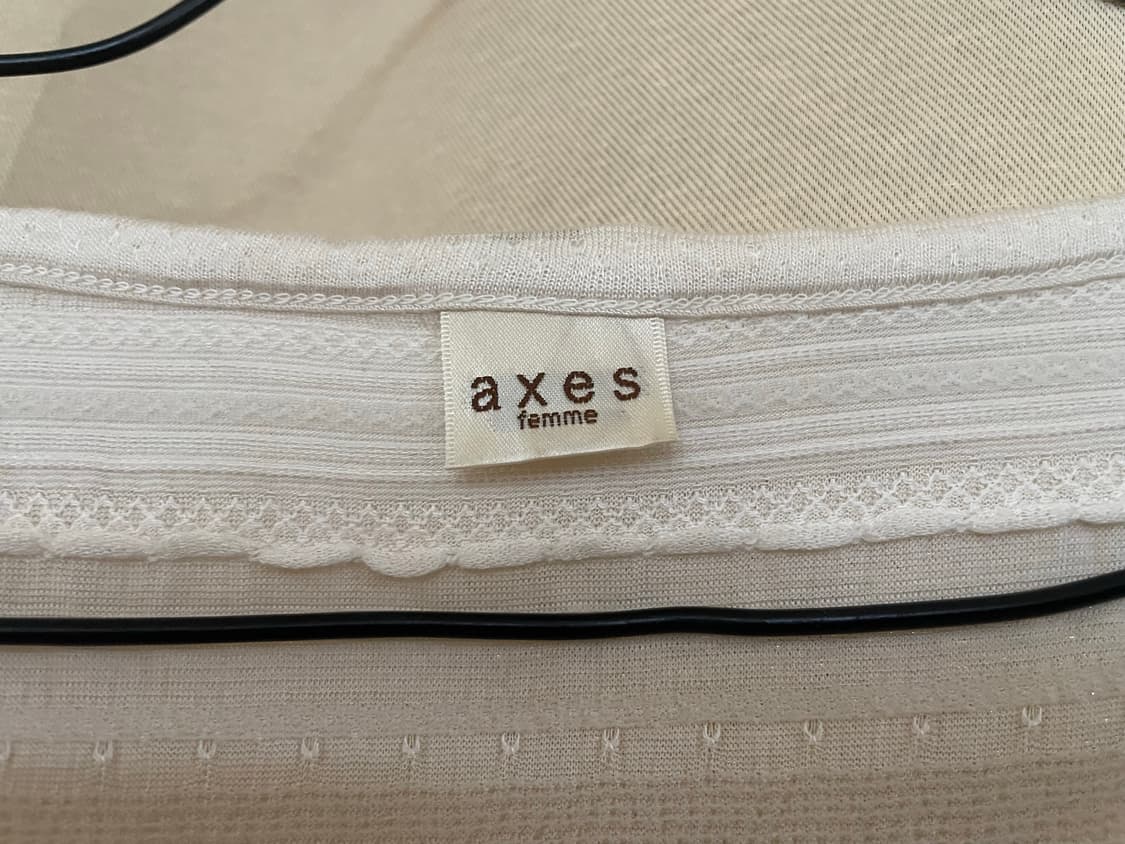 axes femme 엑시즈팜 화이트 레이스 모리걸 튜닉 원피스 상품이미지2