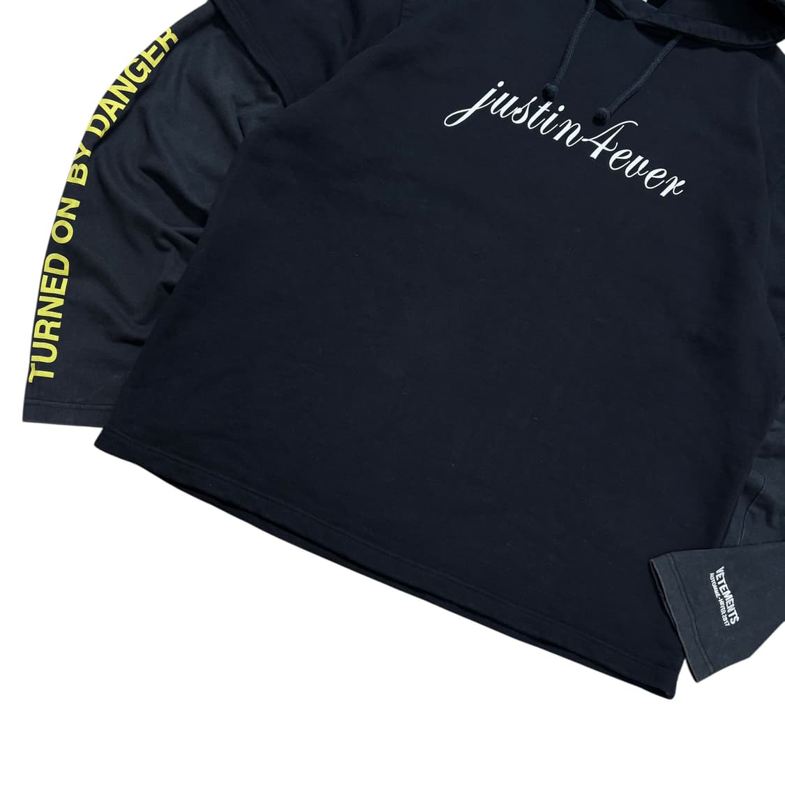베트멍 17AW 저스틴포에버 레이어드 후드티 상품이미지3