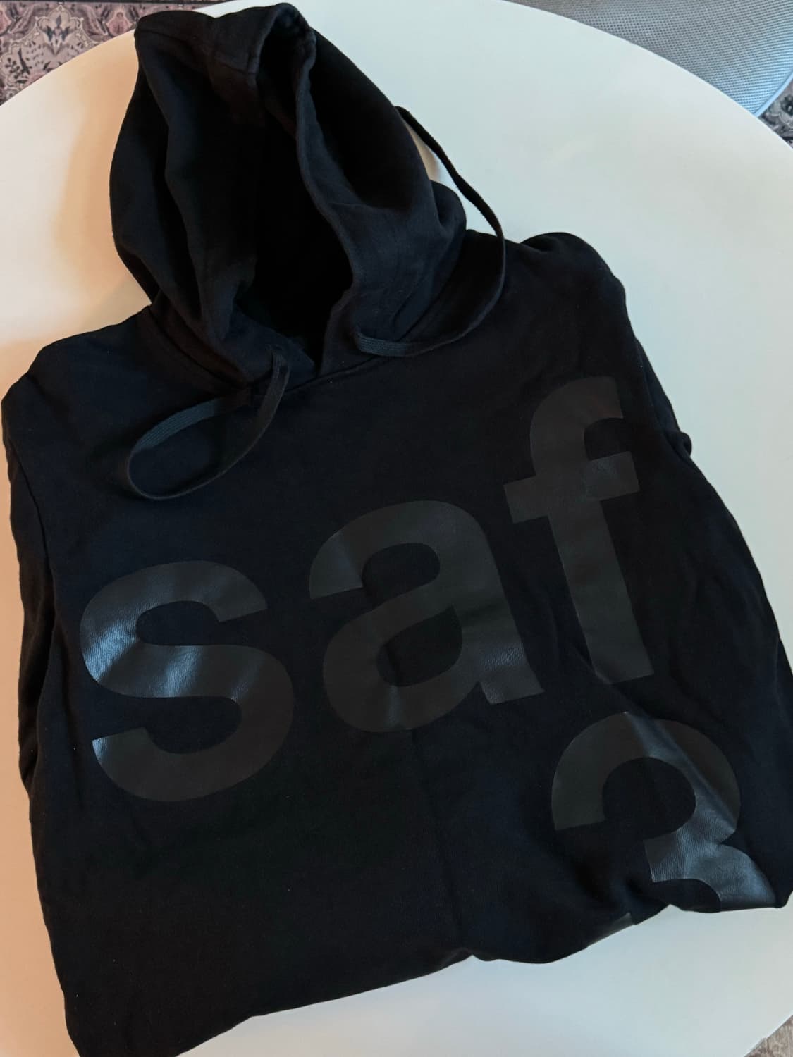 사파리스팟 1/2 베이직 후드티 블랙 0사이즈 후디 상품이미지1