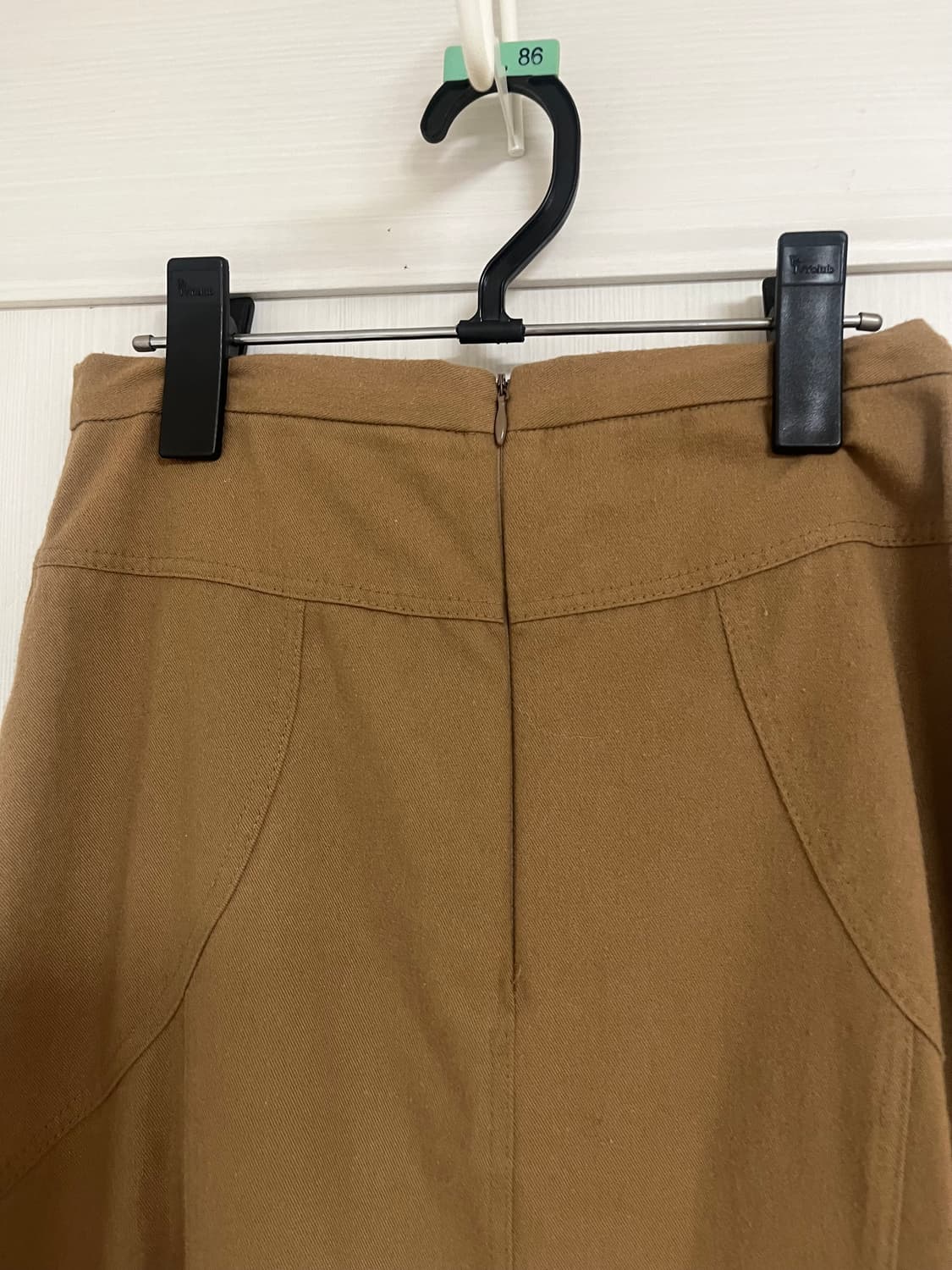 카멜베이지 기모 레이스 롱 스커트 상품이미지6