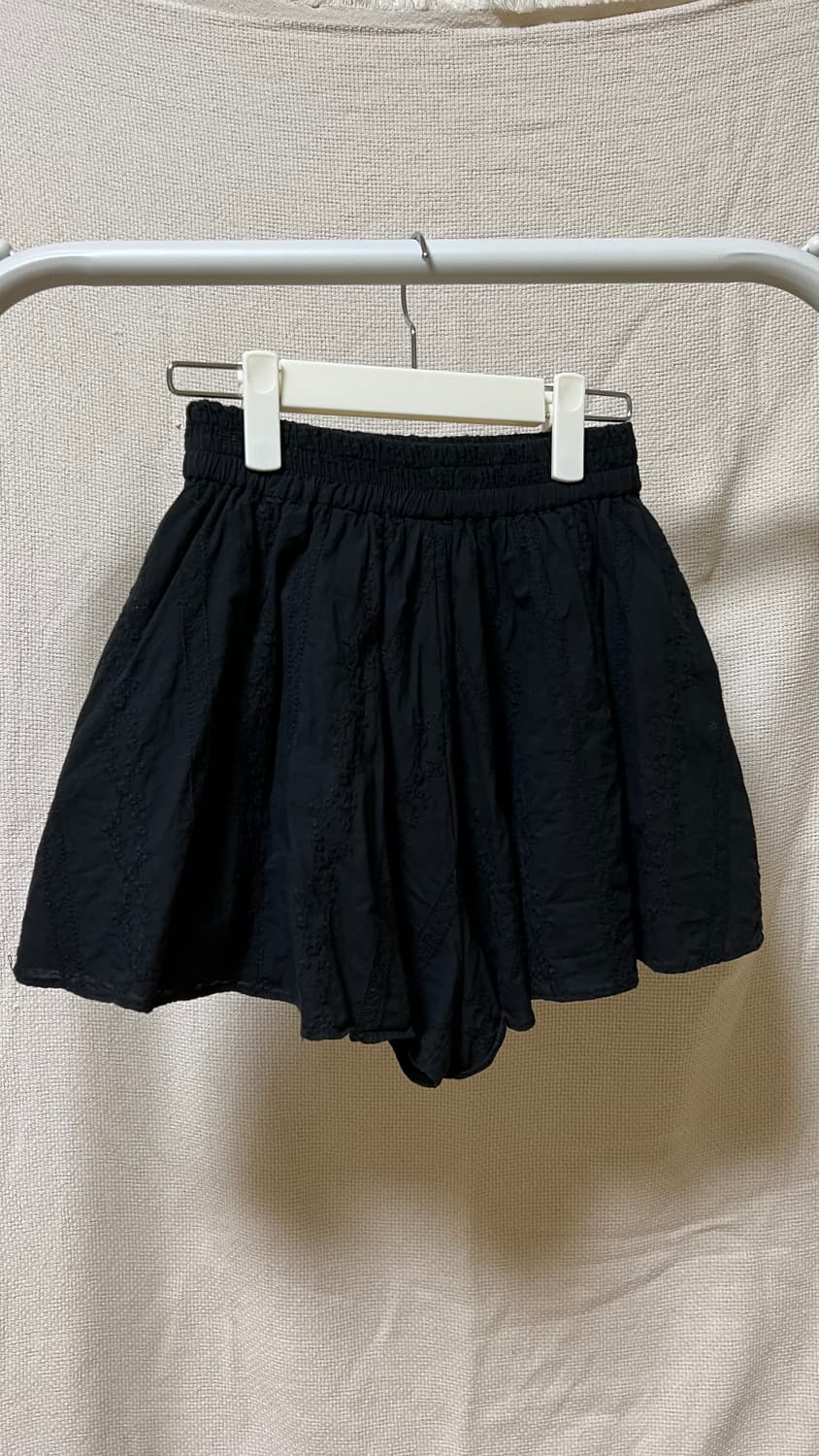 타낫 레이스 밴딩 쇼츠(블랙) 상품이미지2