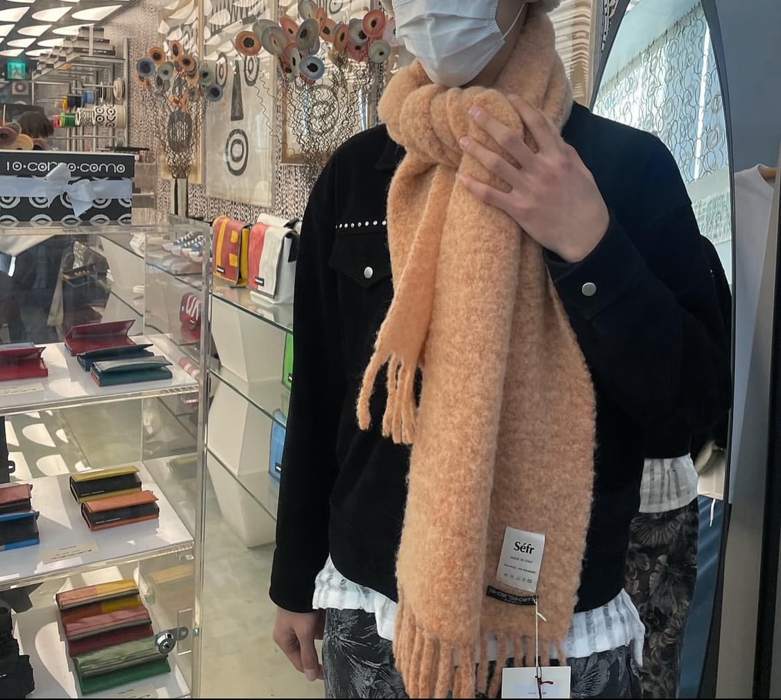 Sefr 모헤어 퍼지 머플러 상품이미지5