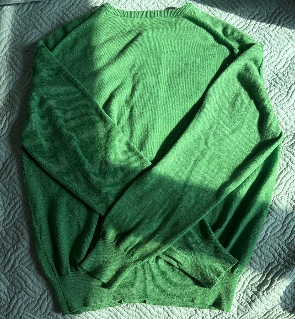 오라리 Auralee 하드트위스트 니트 가디건 그린 4사이즈 상품이미지2