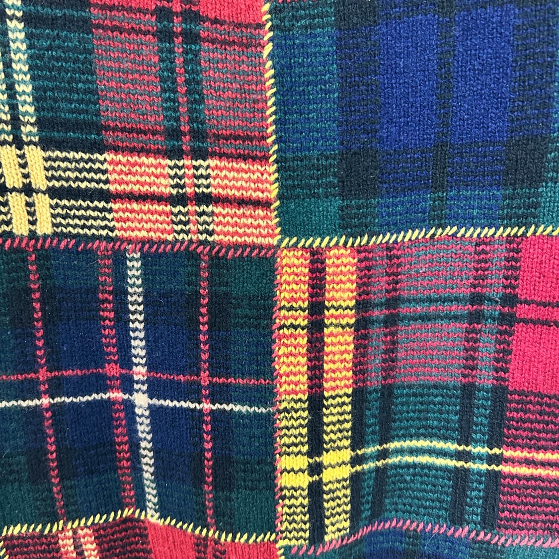 랄프 로렌 타탄체크 하프 니트 상품이미지4