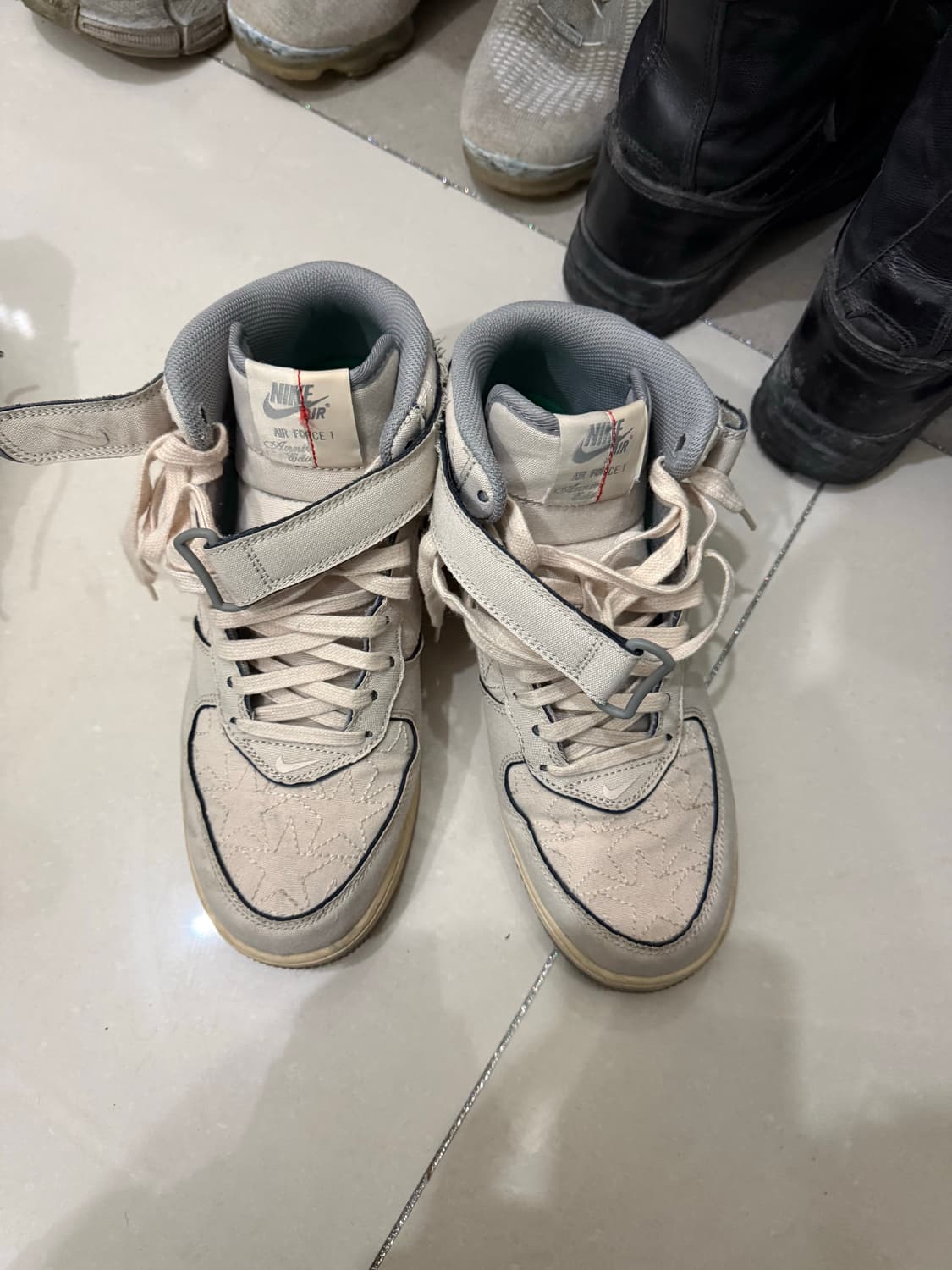 나이키 에어포스 미드 펄화이트 270 상품이미지2